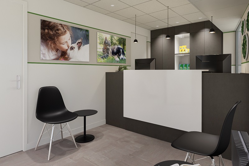 De interieurontwerper van deze dierenkliniek is StudioCentro, de binnenhuisarchitect met ervaring en creativiteit. 
