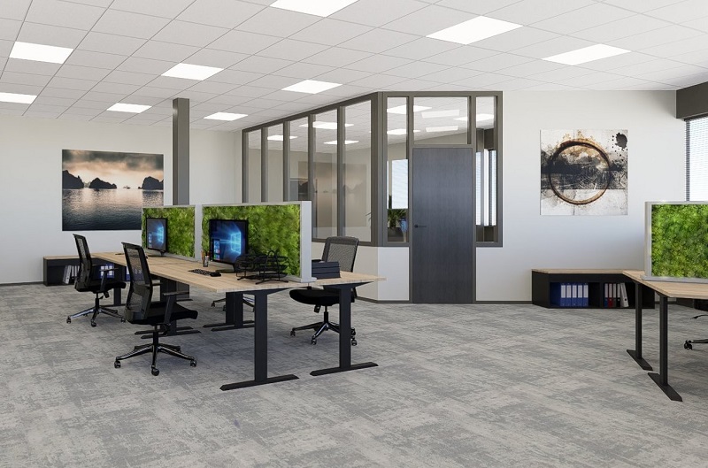 De interieurontwerper van dit kantoor is StudioCentro, de binnenhuisarchitect met ervaring en creativiteit. 